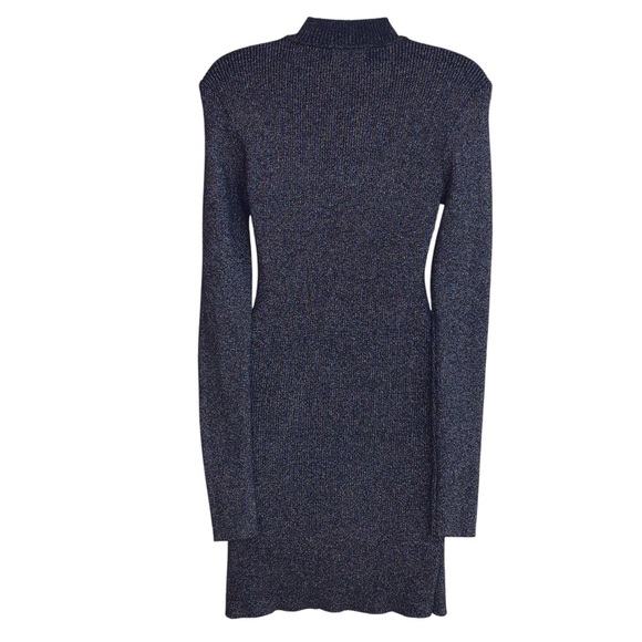 Lilyful Shimmer Bodycon Long Sleeve Mini Dress NEW - Picture 2 of 8